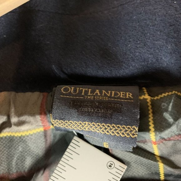 Outlander Swing‎ Coat Women's 6X Navy Blue Rayon Stretch Double Breasted 7424 - Picture 6 of 13